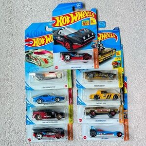 Hot Wheels Track Toy Cars Lot of 9-Classic Toys-Collectible-NEW IN PACKAGING